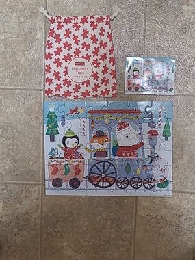 Mudpuppy Christmas Train Puzzle to Go 36 Pieces